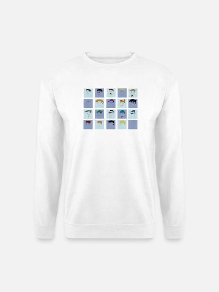 All Faces bisher Sammlung Nr. 1 - Unisex Pullover - Weiß