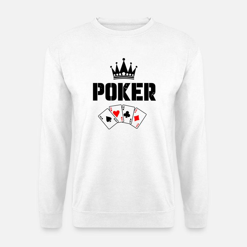 Poker Karten - Unisex Pullover - Weiß