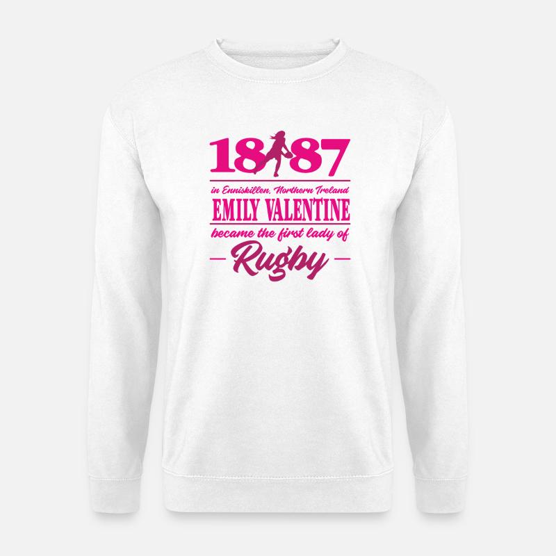 Marplo_Emily_Valentine_magenta - Unisex Pullover - Weiß