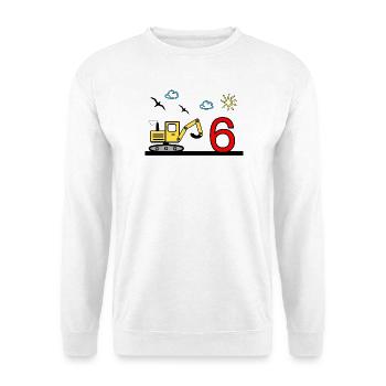 Bagger - Unisex Pullover - Weiß - Vorne