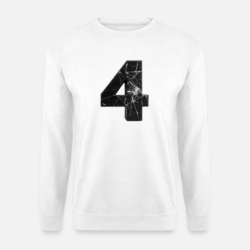 Broken Quadruple Pattern - Unisex Sweatshirt - white