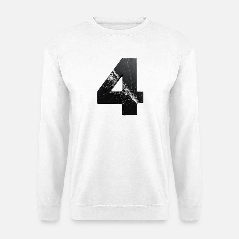 Broken Four Patterns - Unisex Sweatshirt - white