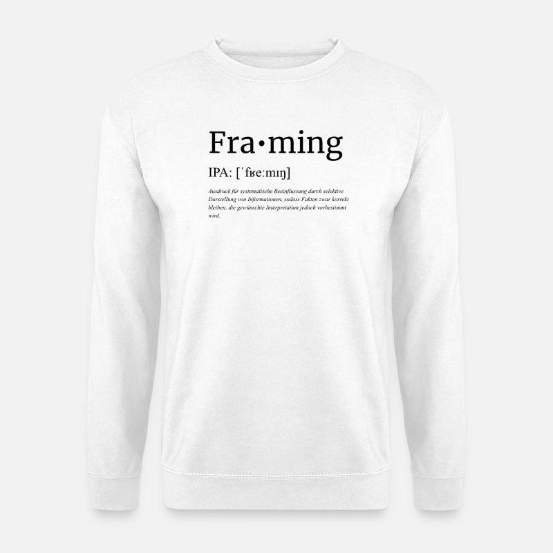 Framing - Unisex Pullover - Weiß