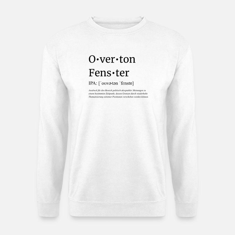 Overton-Fenster - Unisex Pullover - Weiß