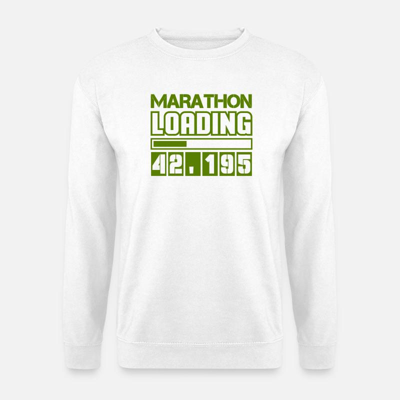 Marathon Loading 42.195 - Unisex Pullover - Weiß