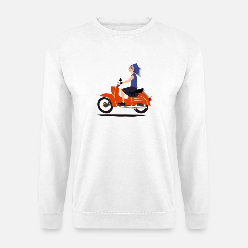 DELNJOSERBOWKA MOPED - Unisex Pullover - Weiß