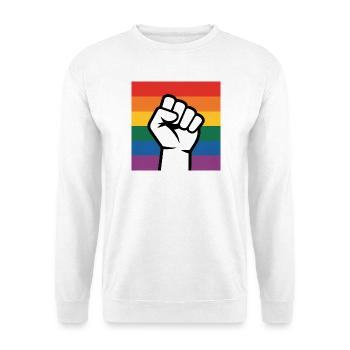 Antifa Fist - Produits dérivés antifascistes - Sweat-shirt Unisexe - blanc - Devant