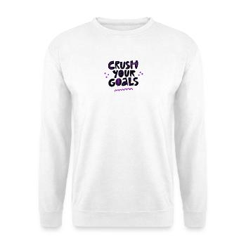 Erreiche deine Ziele: Violet Pulse - Unisex Pullover - Weiß - Vorne