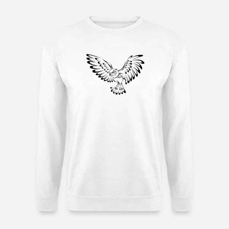 Eule - Unisex Pullover - Weiß