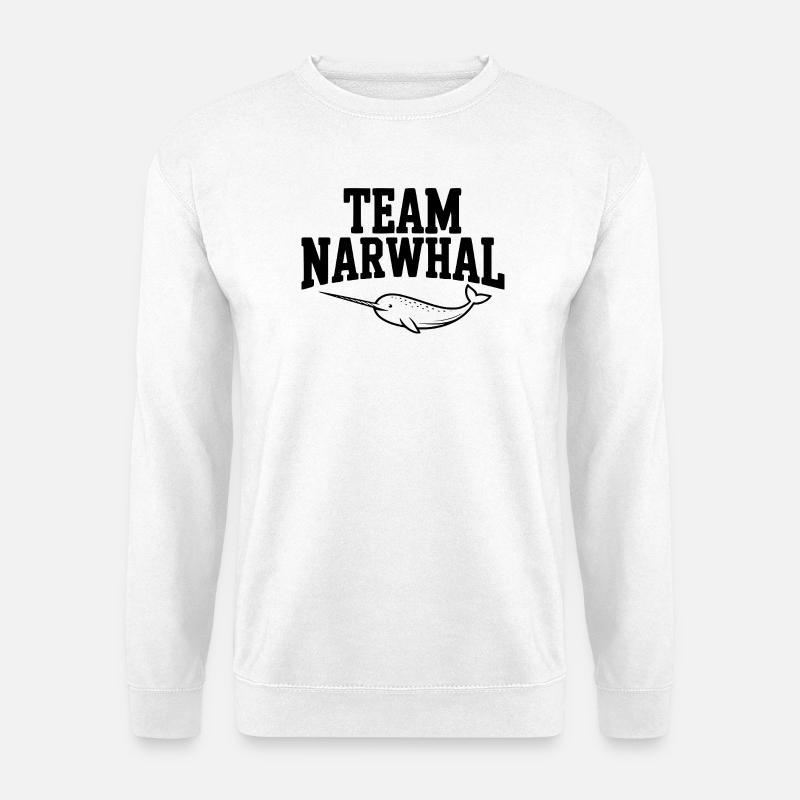 Team Narwhal - Unisex Pullover - Weiß