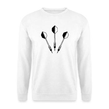 Dartpfeile - Unisex Pullover - Weiß - Vorne