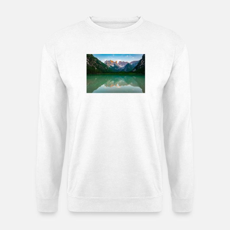 Alpensee Spiegelbild - Unisex Pullover - Weiß