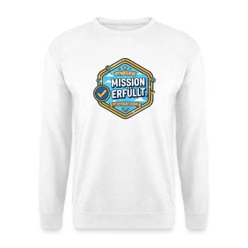 Rente 2026: Mission erfüllt – Level Ruhestand - Unisex Pullover - Weiß - Vorne