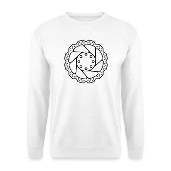 Brake Disc Bicycle MTB Part - Unisex Sweatshirt - white - Front
