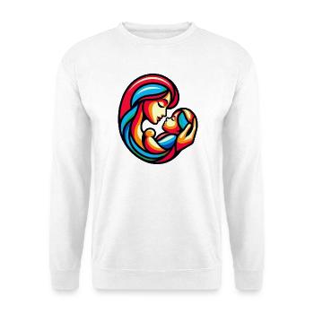 Colorful Mother-Child Harmony - Unisex Sweatshirt - white - Front