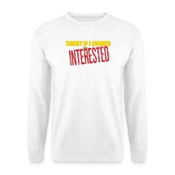 sorry - Unisex Sweatshirt - white - Front