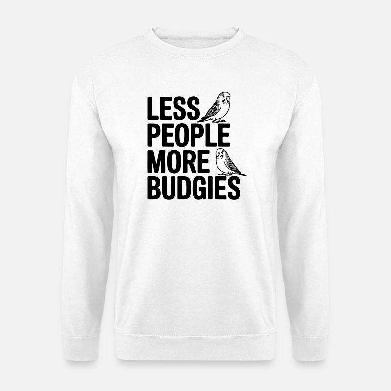 Mehr Wellensittiche - Unisex Pullover - Weiß