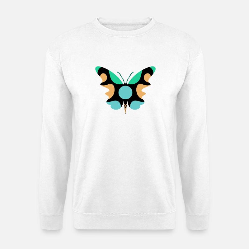 Schmetterlingskunst - Unisex Pullover - Weiß