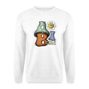 Abitur 2026 Flower Doodle Abi Font - Unisex Sweatshirt - white - Front