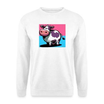 Kuh - Unisex Pullover - Weiß - Vorne
