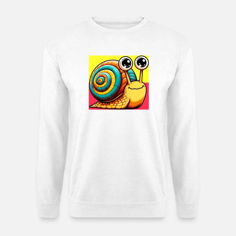 Schnecke - Unisex Pullover - Weiß