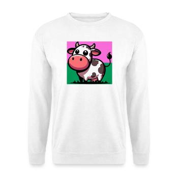 Kuh - Unisex Pullover - Weiß - Vorne