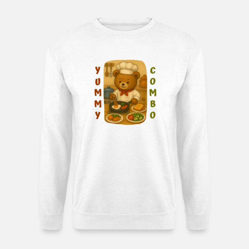 Bear Cook - Unisex Pullover - Weiß
