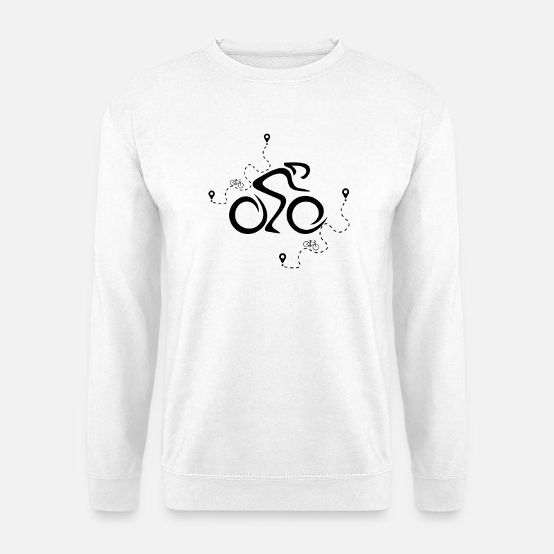 Radfahrer - Unisex Pullover - Weiß