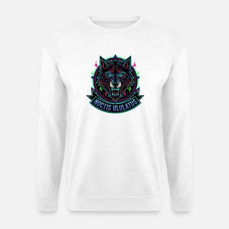 Neonwolf Noctis Ululatus - Unisex Pullover - Weiß