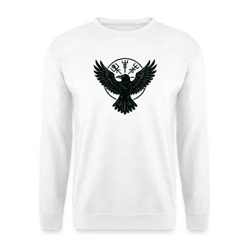 Mystic Raven Circle - Unisex Sweatshirt - white - Front