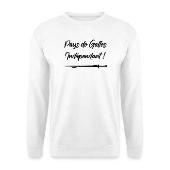 Pays de Galles Indépendant ! Perceval - Sweat-shirt Unisexe - blanc - Devant