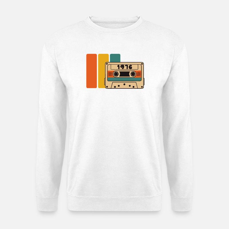 Geburtstag 1976 1976 Geboren 1976 - Unisex Pullover - Weiß