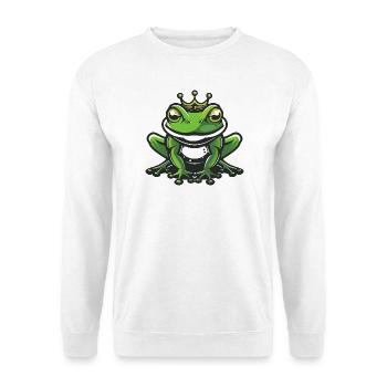 Couronne de tête de grenouille - Sweat-shirt Unisexe - blanc - Devant