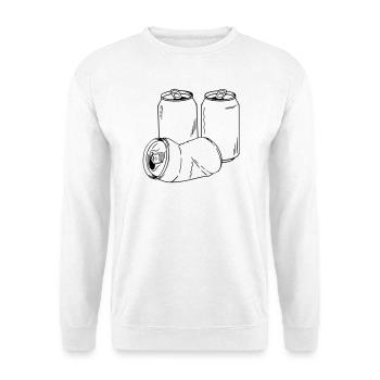 La canette comme motif pour les dictons et les amateurs de bière - Sweat-shirt Unisexe - blanc - Devant