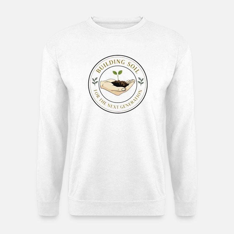 Self-Sufficiency Permaculture Eco Farmer Environment Active - Unisex Sweatshirt - white