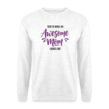 This is what a great mom looks like mom gift - Unisex Sweatshirt - white - Front