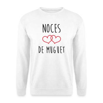 Lily of the Valley Wedding 13 years of marriage - Unisex Sweatshirt - white - Front