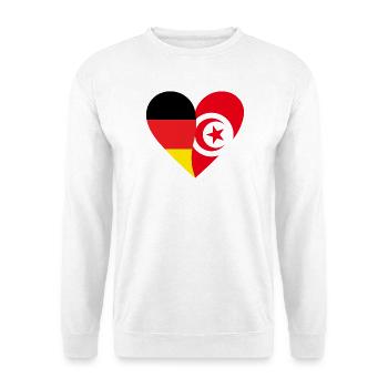 Heart of the two countries - Unisex Sweatshirt - white - Front