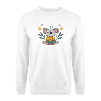 Koala Zen Meditation - Unisex Sweatshirt - white - Front