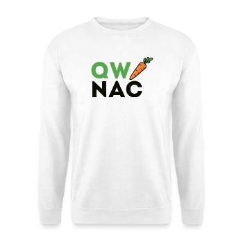 QW NAC Carrot – Green Accent for Insiders - Unisex Sweatshirt - white - Front