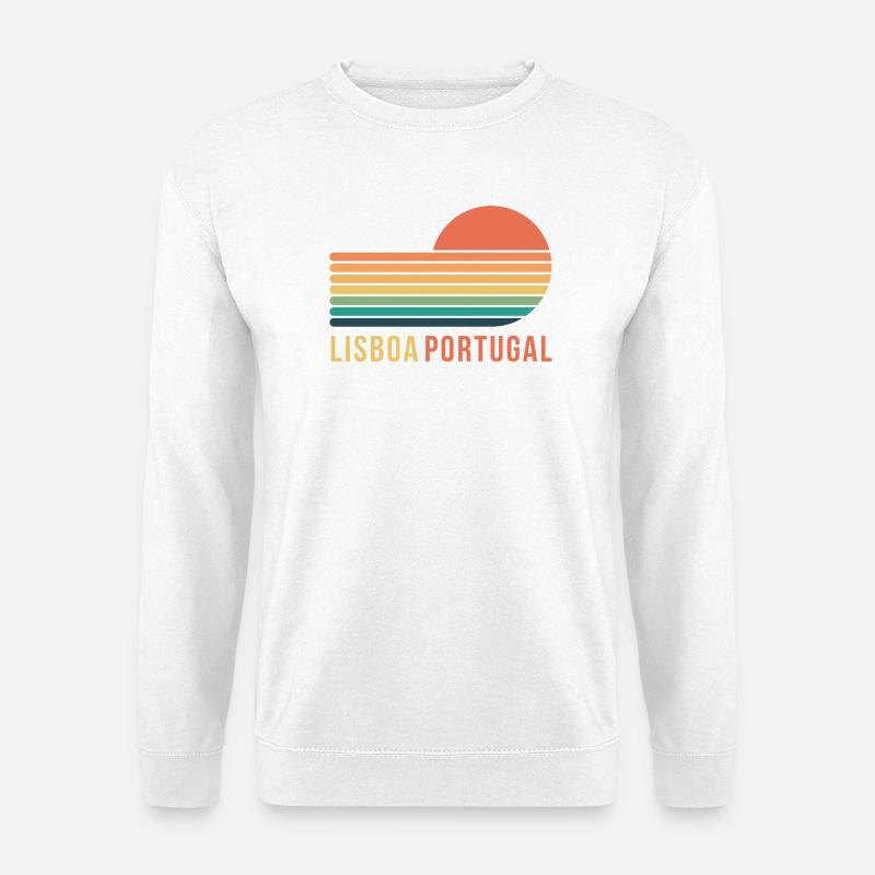 Lissabon, Portugal - Unisex Pullover - Weiß