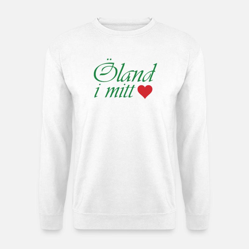 Öland in meinem Herzen - Unisex Pullover - Weiß