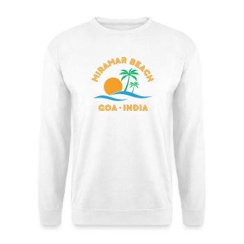 MIRAM BEACH GOA INDIA - Unisex Sweatshirt - white - Front