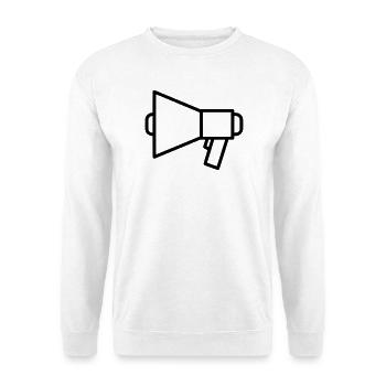 Megaphone Speaker Protest - Unisex Sweatshirt - white - Front