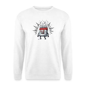 Raging calendar chaos - Unisex Sweatshirt - white - Front