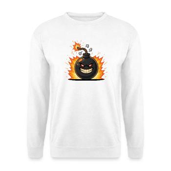 Explosive Grin Bomb - Unisex Sweatshirt - white - Front
