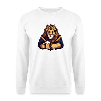 Roi de la Bière Lion - Sweat-shirt Unisexe - blanc - Devant