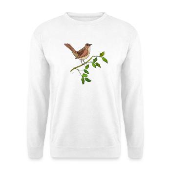 Colorful bird - Unisex Sweatshirt - white - Front