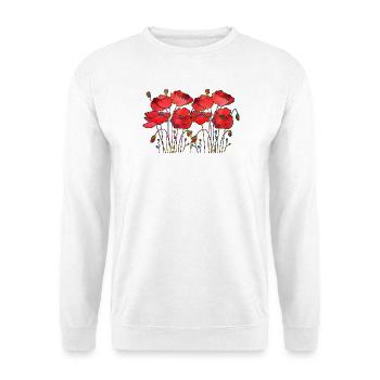 Fleur - Sweat-shirt Unisexe - blanc - Devant