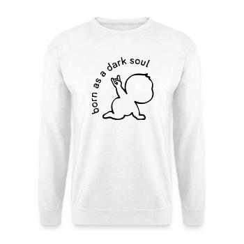 Né en âme sombre - Sweat-shirt Unisexe - blanc - Devant
